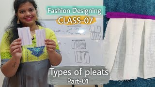 FDclass07 Types of pleats part01 [upl. by Maribel]