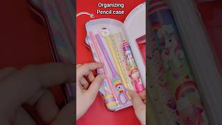 Organizing my new pencil case 😍💕 whats in my pencil case shorts [upl. by Atikin]