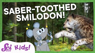 Say Hello to Sabertoothed Smilodon  SciShow Kids [upl. by Anilejna]