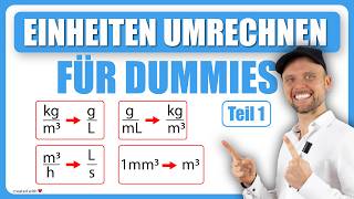 Einheiten umrechnen für DUMMIES TEIL 12  Physik für Mediziner  Physik Grundlagen [upl. by Greenberg]