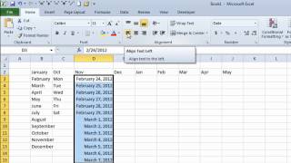 Excel Autofill  how to quickly enter Months Days Dates and Numbers without typing [upl. by Uriisa228]