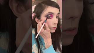 Eugenia Cooney Pink Black Makeup Tutorial With Jeffree Star Cosmetics Star Wedding Palette 52024 [upl. by Aisor]