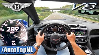 2021 Bentley Bentayga V8 TOP SPEED on AUTOBAHN NO SPEED LIMIT by AutoTopNL [upl. by Ballard969]