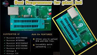 Best programmer for pixel led NuvotonAtmega328Atmega8 HeroElectro2020 [upl. by Eulaliah]