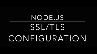 nodejs ssltls configuration using openssl [upl. by Annahtur]