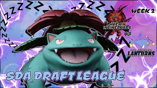 VENUSAUR SLEEPY TIME IN THE SUN SDA S5 W2 LAL vs PHX  POKEMON DRAFT LEAGUE [upl. by Nnaitak664]