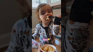 Baby LOVES Mac amp Cheese [upl. by Doehne589]