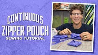 Make an Easy Continuous Zipper Pouch with Rob [upl. by Mirna]