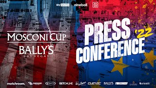 WATCH LIVE  2022 Mosconi Cup Press Conference [upl. by Asilana951]