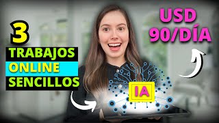 90día 👉3 Trabajos online con IA 👉 Gana dinero en internet desde casa SIN EXPERIENCIA [upl. by Tidwell617]