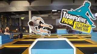 ON A TESTÉ LE PLUS GRAND TRAMPOLINE PARK de Paris Lets Jump Palaiseau [upl. by Zinck]