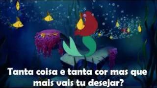 The Little Mermaid  Under the Sea EU Portuguese Lyrics HD [upl. by Babby]