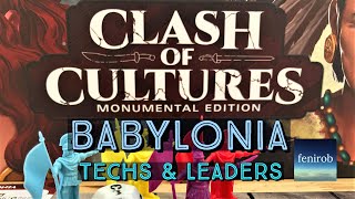 Clash Of Cultures Monumental Edition Board Game  Babylonia Overview [upl. by Thamora470]