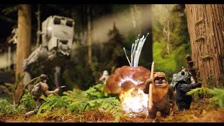 Star Wars Battle of Endor Forest Diorama  MAKING OF [upl. by Korns703]