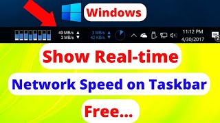 How to Show Internet Speed on Taskbar in Windows 1011 Xmeter [upl. by Syned500]