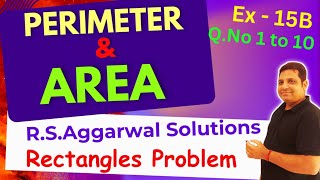 Perimeter amp Area for Class 10  Area of Rectangles  Perimeter amp Area of square [upl. by Farr]