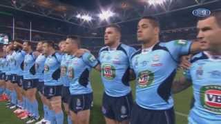 State Of Origin 2014 National Anthem w Gregory Moore [upl. by Mcgill]