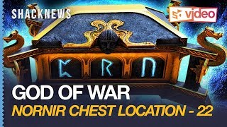 God of War Nornir Chest 22  Midgard  Cliffs of the Raven [upl. by Nerrat]