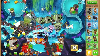 풍선타워디펜스6Bloons TD 6 신규타워 바다원숭이랑 어스름만 어려움 대체풍선라운드 난이도 [upl. by Joktan]