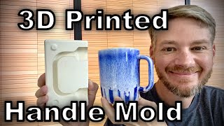 3D printed mold for Slip Cast Handles [upl. by Rheinlander912]