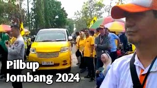 Pengambilan Nomor Urut Paslon Warsubi  Gus Salam dan Hj Mundjidah Wahab  Sumrambah di KPU Jombang [upl. by Anitsugua]