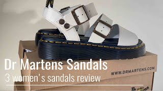 Dr Martens  Reviewing the Blaire Quad the Voss and the Gryphon sandals [upl. by Australia]