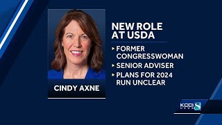 Former Iowa congresswoman Cindy Axne has a new job [upl. by Airbma]