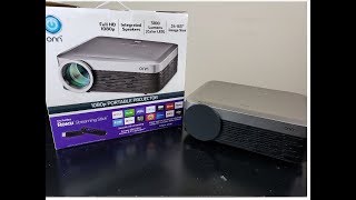 Onn 1080p quotPortablequot Projector Review [upl. by Perseus535]