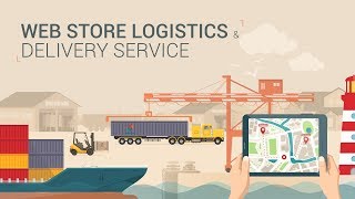 Online Store Logistics amp Delivery Service  After Effects Template [upl. by Elrahc]