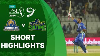 Short Highlights  Karachi Kings vs Multan Sultans  Match 19  HBL PSL 9  M1Z1U [upl. by Lertsek]