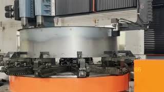 CNC industrial fan flanging machine [upl. by Esylla]