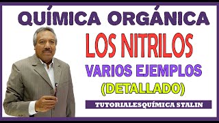 QUÍMICA ORGÁNICA  LOS NITRILOS TIPOS NOMENCLATURA Y OBTENCIÓN [upl. by Noeled]