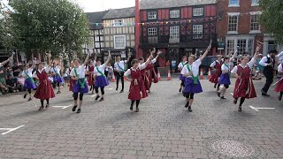 Chinewrde Morris amp NYFTE dance quotCelebrationquot at Bromyard Folk Festival 2023 [upl. by Saraann667]