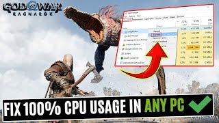 FIXED CPU Usage in God of Ragnarok PC  Fix Low End CPU Usage God of War 100 Working [upl. by Yekcor745]