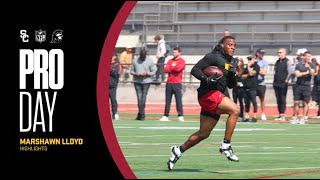 RB MarShawn Lloyd Highlights  USC Pro Day 2024 [upl. by Enyahc]