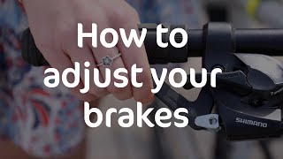 How to adjust your bicycle brakes  Cycling UK [upl. by Renraw]