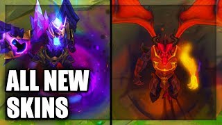 All New Skins Dragon Master Swain and Dark Star Jarvan IV League of Legends [upl. by Levinson]