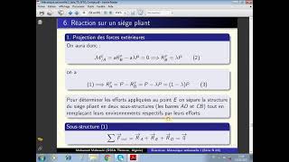 316 Mécanique rationnelle Série 03 Exercice 6 Réaction sur un siège pliant sur un sol lisse [upl. by Eelatsyrc482]