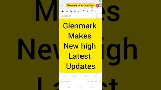 glenmark pharma share price latest news shorts stockmarket [upl. by Kitty]