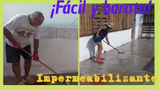 Impermeabilizante FÁCIL para techo 👌 CASERO eficiente y BARATO [upl. by Mabelle]