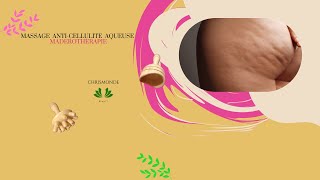 MASSAGE ANTI CELLULITE AQUEUSE AVEC LA MADEROTHERAPIE maderotherapie massage massageanticellulite [upl. by Hurwit]