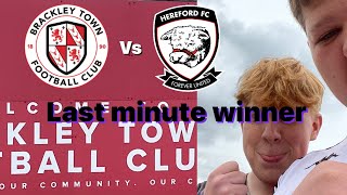 Brackley town vs Hereford FC last minute winner￼ [upl. by Careaga]