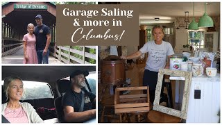 Garage Sale with us  A Weekend in Columbus  Garage Sale Haul [upl. by Cas]