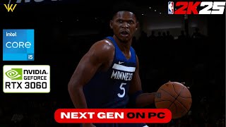 Nvidia RTX 3060 Laptop Benchmark Test  NBA 2K25 NextGen Gameplay on PC [upl. by Lannie]