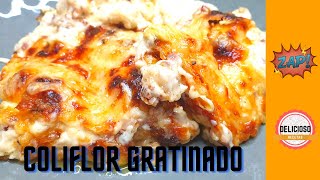 Coliflor con Bechamel de Queso al Horno 🍽 Receta paso a paso  Delicioso Recetas [upl. by Odranreb195]