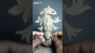 Durga Idol making Of ClayMa Durga Pratima Murti Durga Statue ArtBidyut art express sortsdurga [upl. by Mireille]