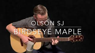 Olson SJ Birdseye Maple Guitar by GuitarGalcom [upl. by Otrebtuc]