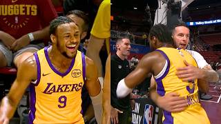 Bronny James SHUTS UP HATERS In Front Of Coach JJ Reddick 🔥 l Lakers vs Hawks [upl. by Kathe]