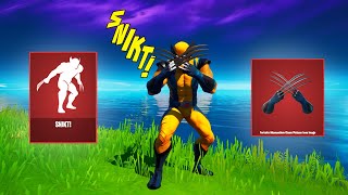 UNLOCKING WOLVERINES BUILTIN EMOTE amp CLAW PICKAXES Wolverine Challenges  Season 4 [upl. by Melli]