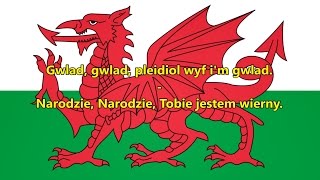 Hymn Walii polskie tłumaczenie  Anthem of Wales [upl. by Akimas]